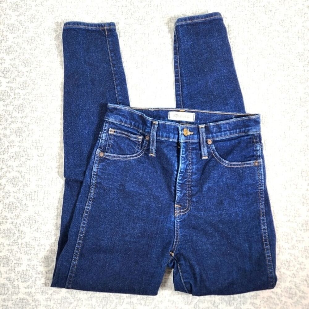 Madewell Dark Wash 10" High Rise Skinny Jeans Size 27